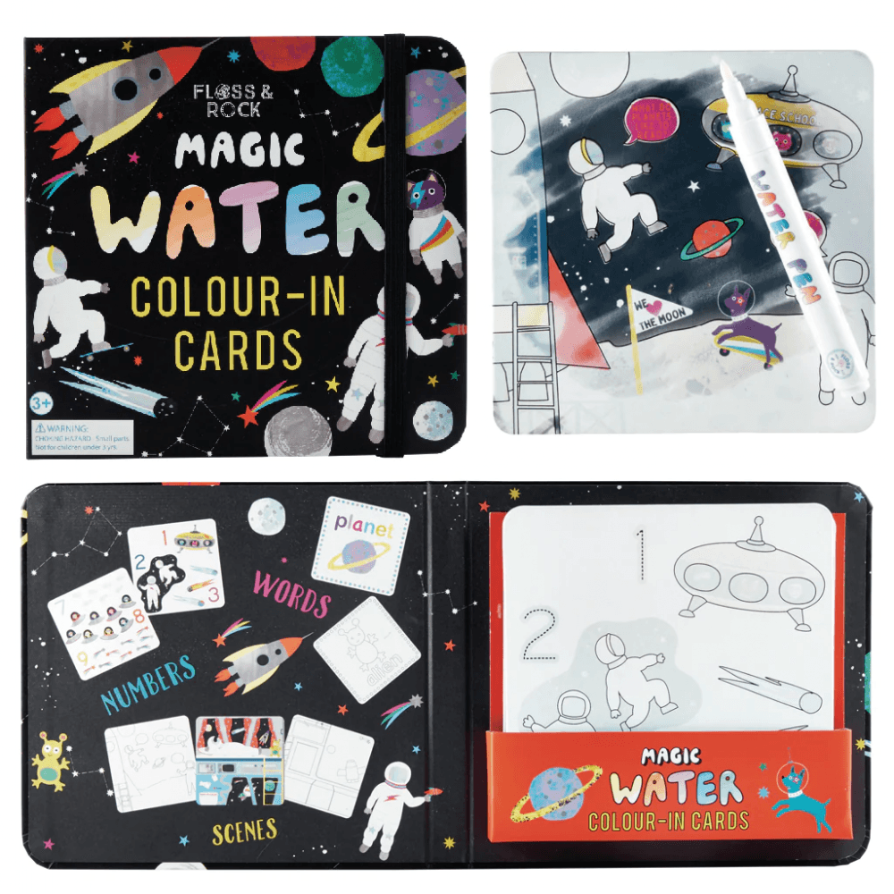 Magic Colour Changing Water Cards - Space - Beanie Games