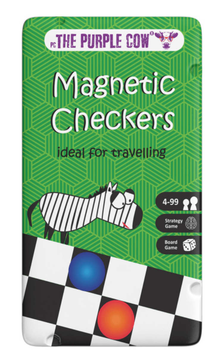 Magnetic Checkers (Tin) - Beanie Games