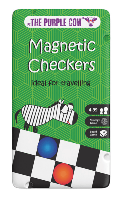 Magnetic Checkers (Tin) - Beanie Games