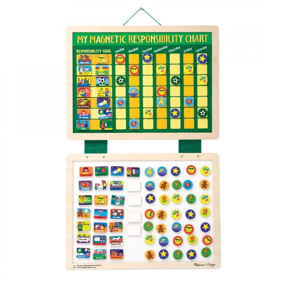 Magnetic Responsibility Chart - Chore Chart - Beanie Games