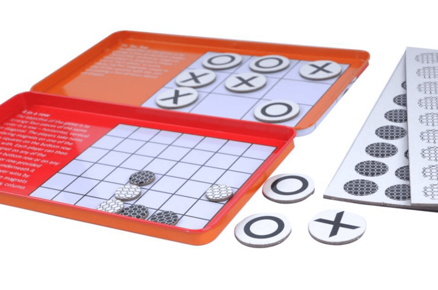 Magnetic Tic Tac Toe & 4 In A Row (Tin) - Beanie Games