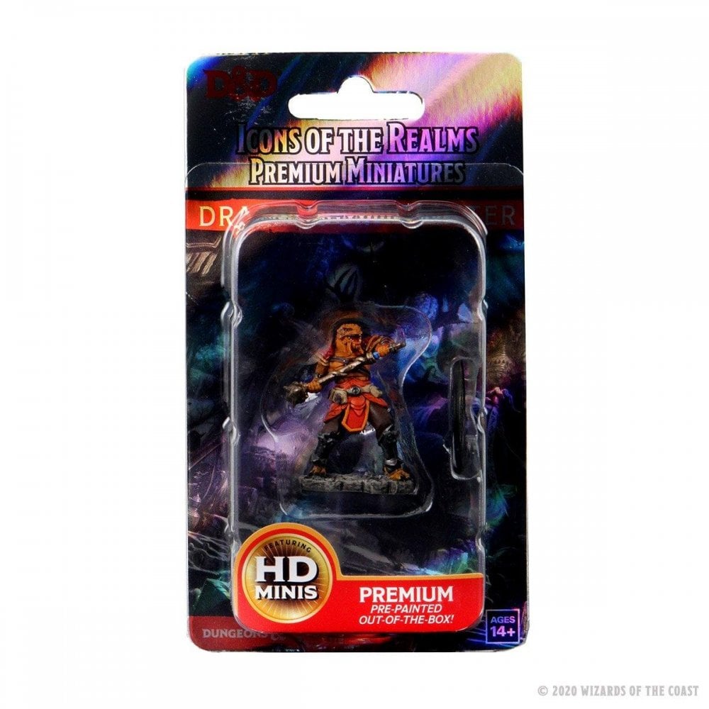 Male Dragonborn Fighter: D&D Icons of the Realms Premium Figures (W3) - Beanie Games