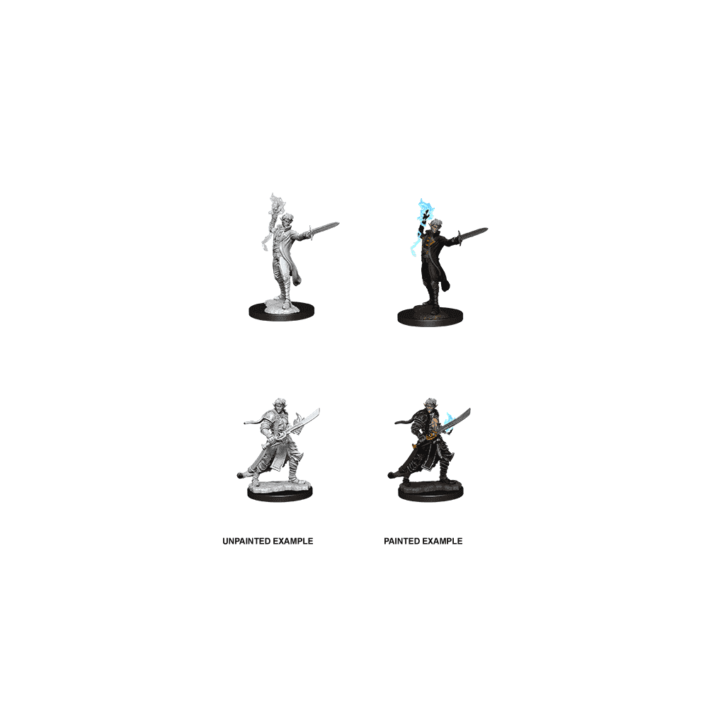 Male Elf Magus (Magic User): Pathfinder Battles Deep Cuts Unpainted Miniatures (W11) - Beanie Games