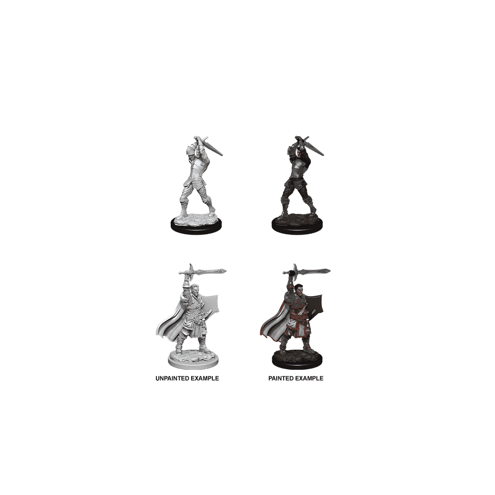 Male Human Paladin: D&D Nolzur's Marvelous Unpainted Miniatures (W12) - Beanie Games