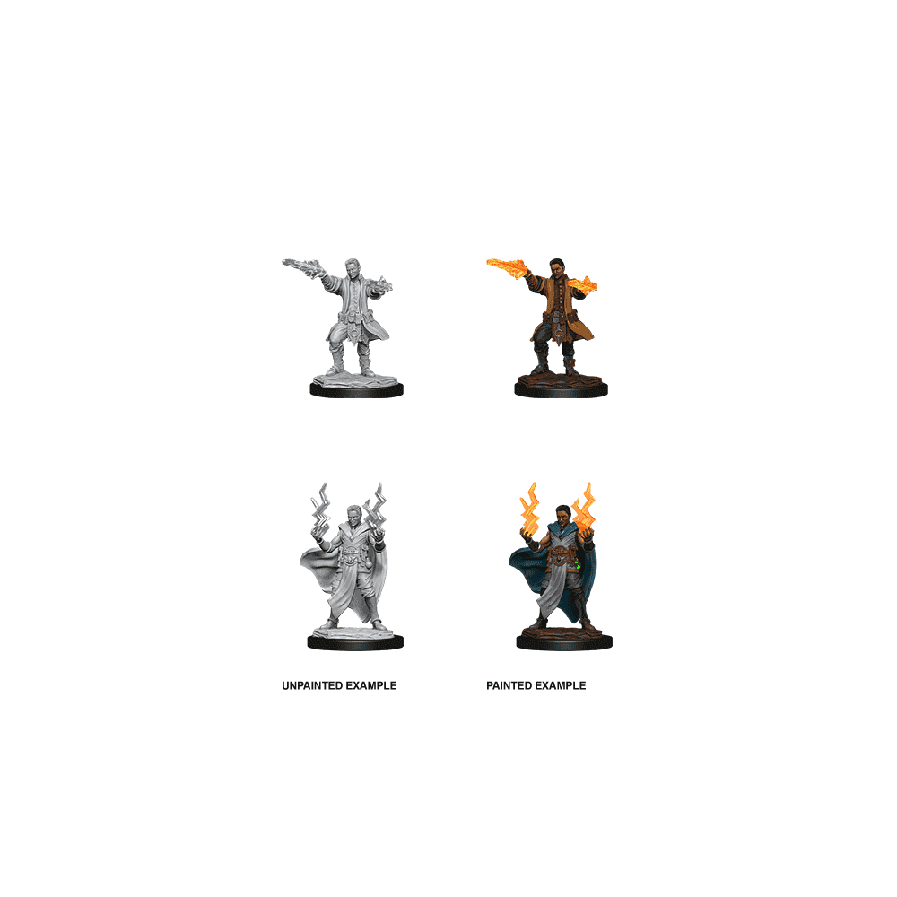 Male Human Sorcerer: D&D Nolzur's Marvelous Unpainted Miniatures (W12) - Beanie Games
