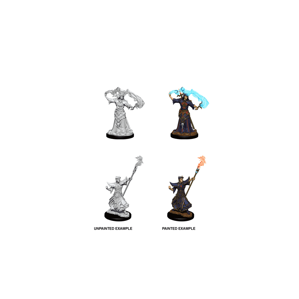 Male Human Sorcerer: Pathfinder Battles Deep Cuts Unpainted Miniatures (W11) - Beanie Games