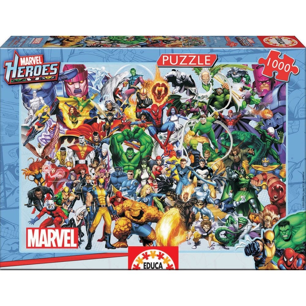 Marvel Heroes Collage 1000 piece Puzzle - Beanie Games