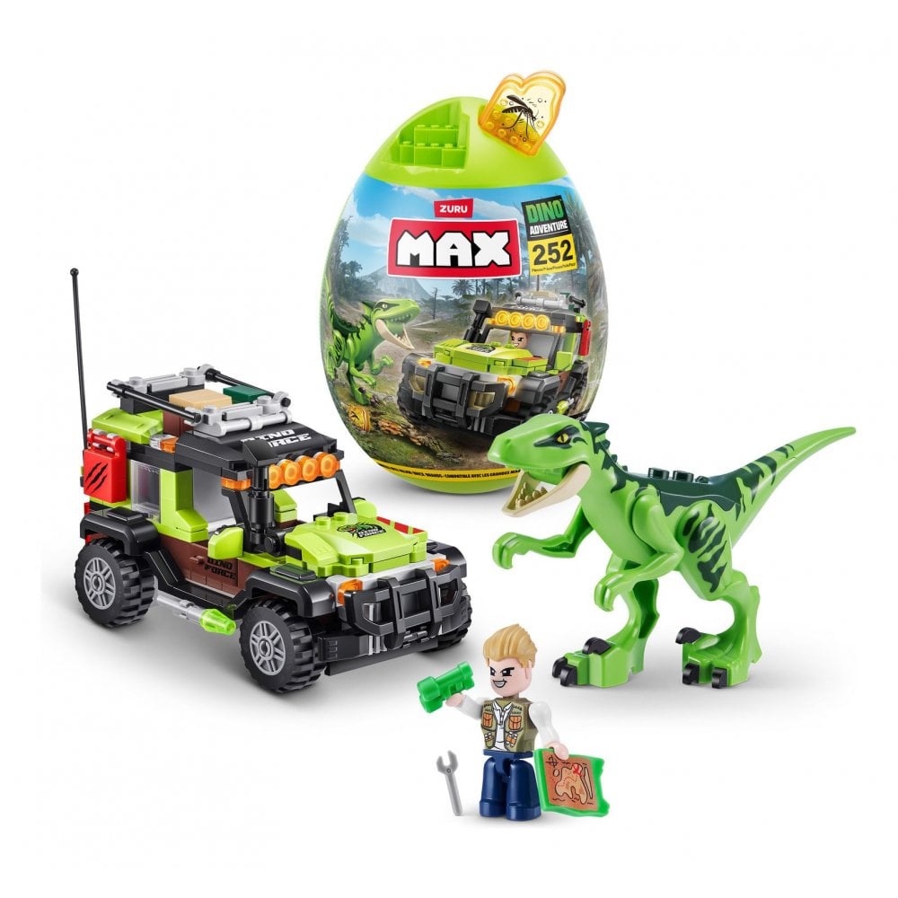Max Dino Adventure Raptor Force (252 Pieces) - Beanie Games