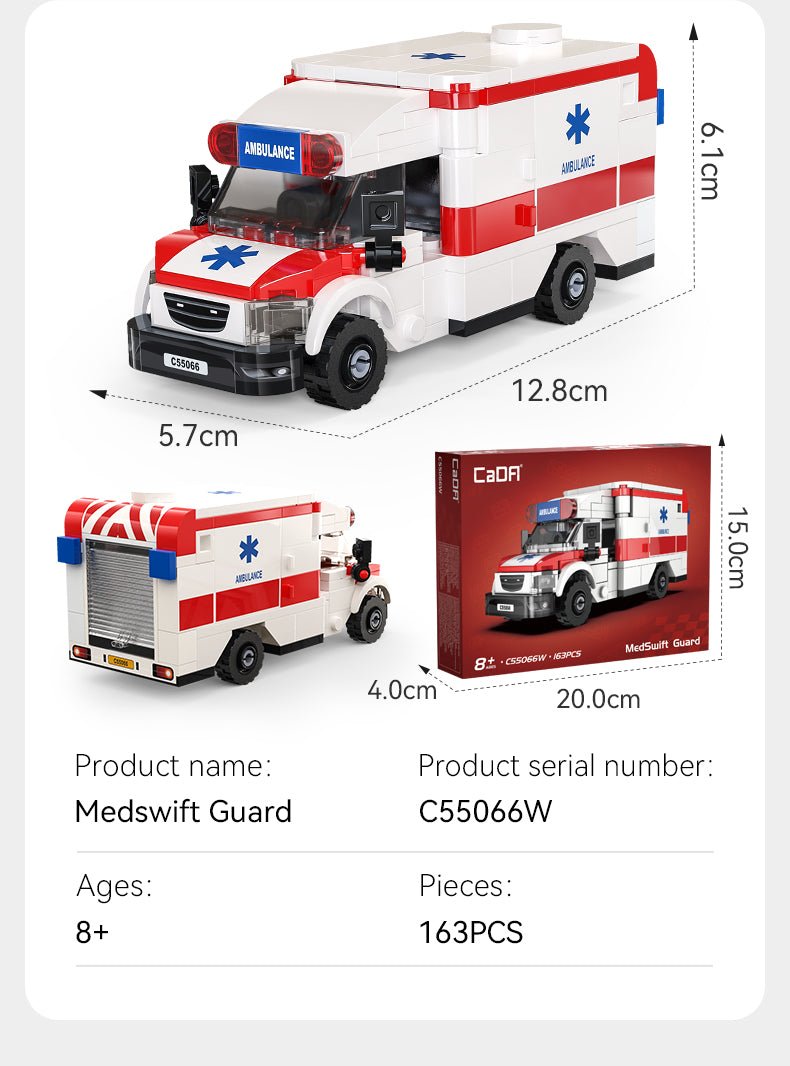 MedSwift Ambulance Van - 163 pcs - Beanie Games