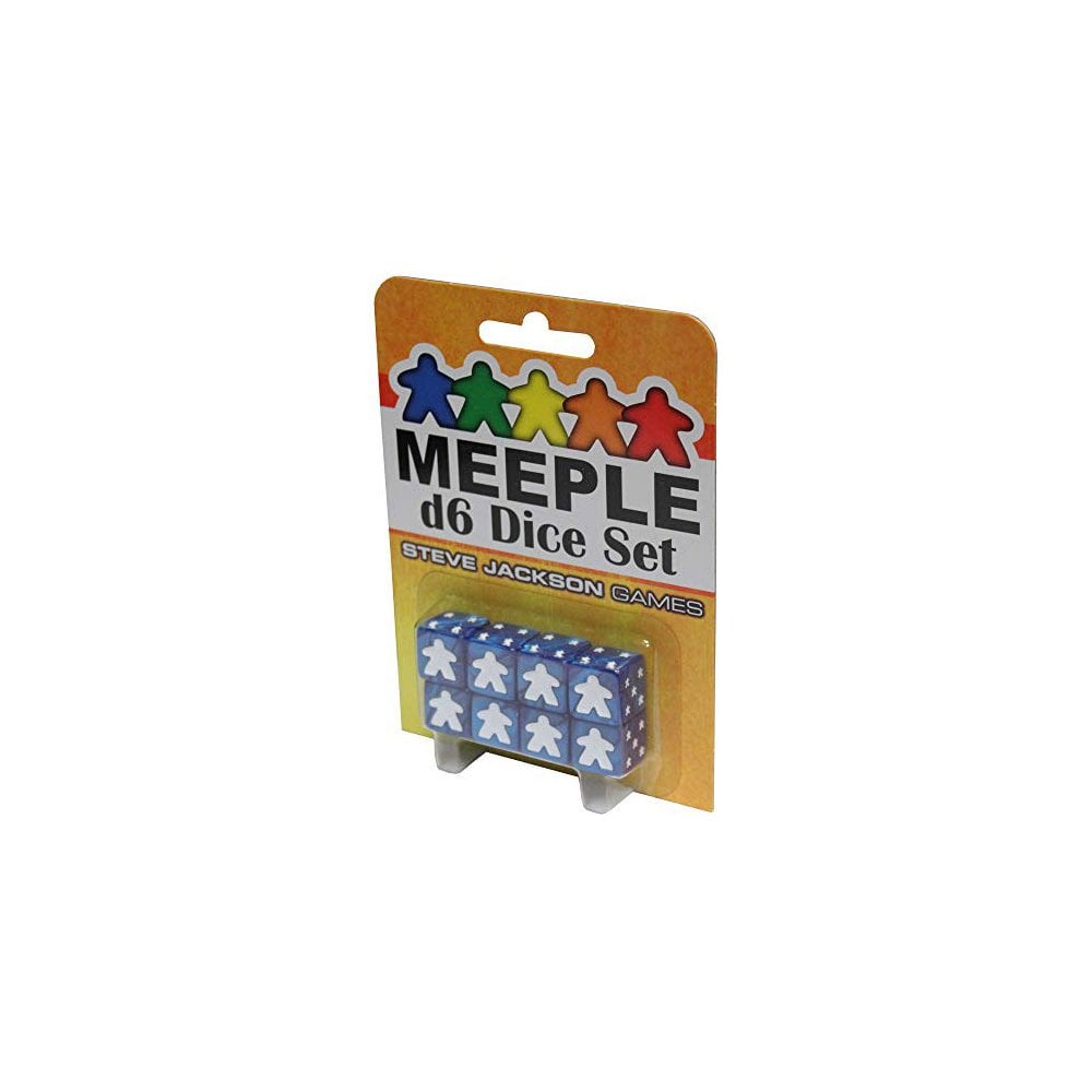 Meeple D6 Dice Set - Blue - Beanie Games