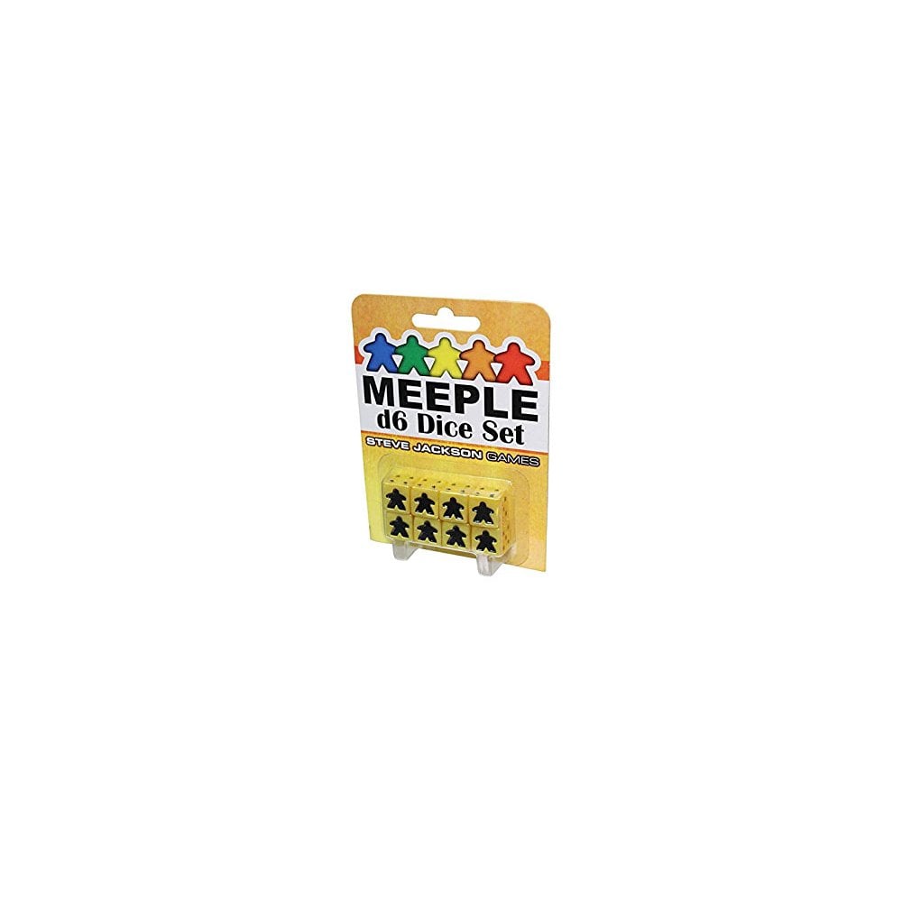 Meeple D6 Dice Set - Yellow - Beanie Games