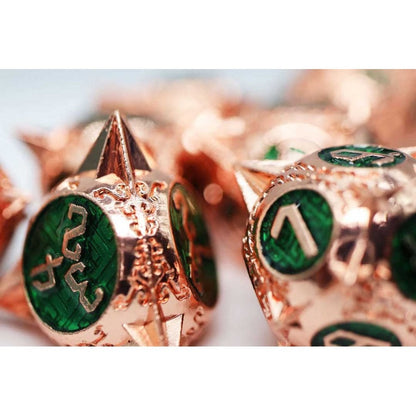 Meteor Storm: Emerald Storm RPG Metal Dice Set - Beanie Games