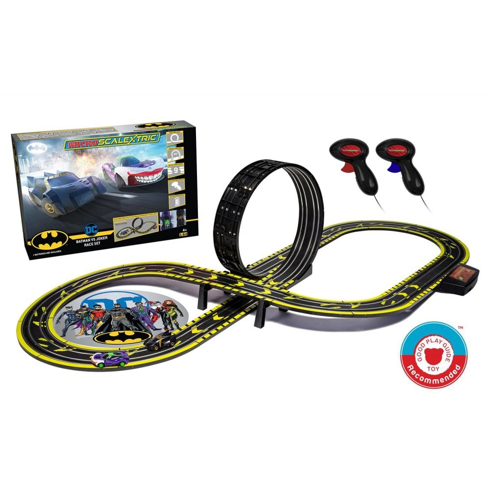 Micro Scalextric Batman vs Joker Set Battery Powered Race Set - Beanie Games