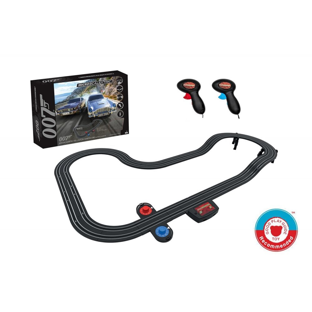 Micro Scalextric James Bond 007 Race Set - Aston Martin DB5 vs V8 - Beanie Games