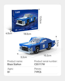 Mini Blaze Stallion Muscle Car - 71 pcs - Beanie Games