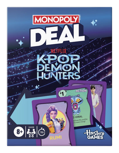 Monopoly Deal K-Pop Demon Hunters - Beanie Games