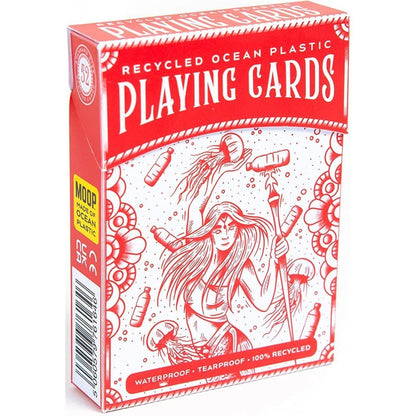 Moop Ocean Plastic Cards - Red - Beanie Games
