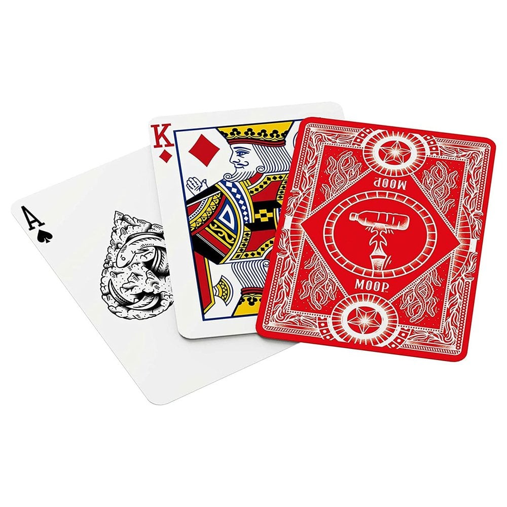 Moop Ocean Plastic Cards - Red - Beanie Games