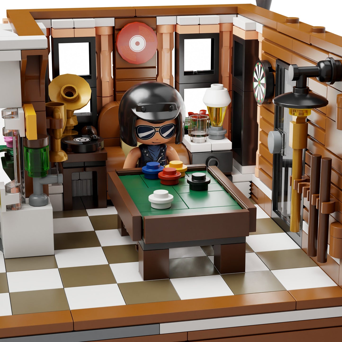 Motorcycle Restaurant Building - 2989 pcs - Beanie Games