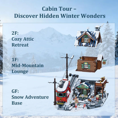 Mountain Summit Ski Cabin - 3135 pcs - Beanie Games