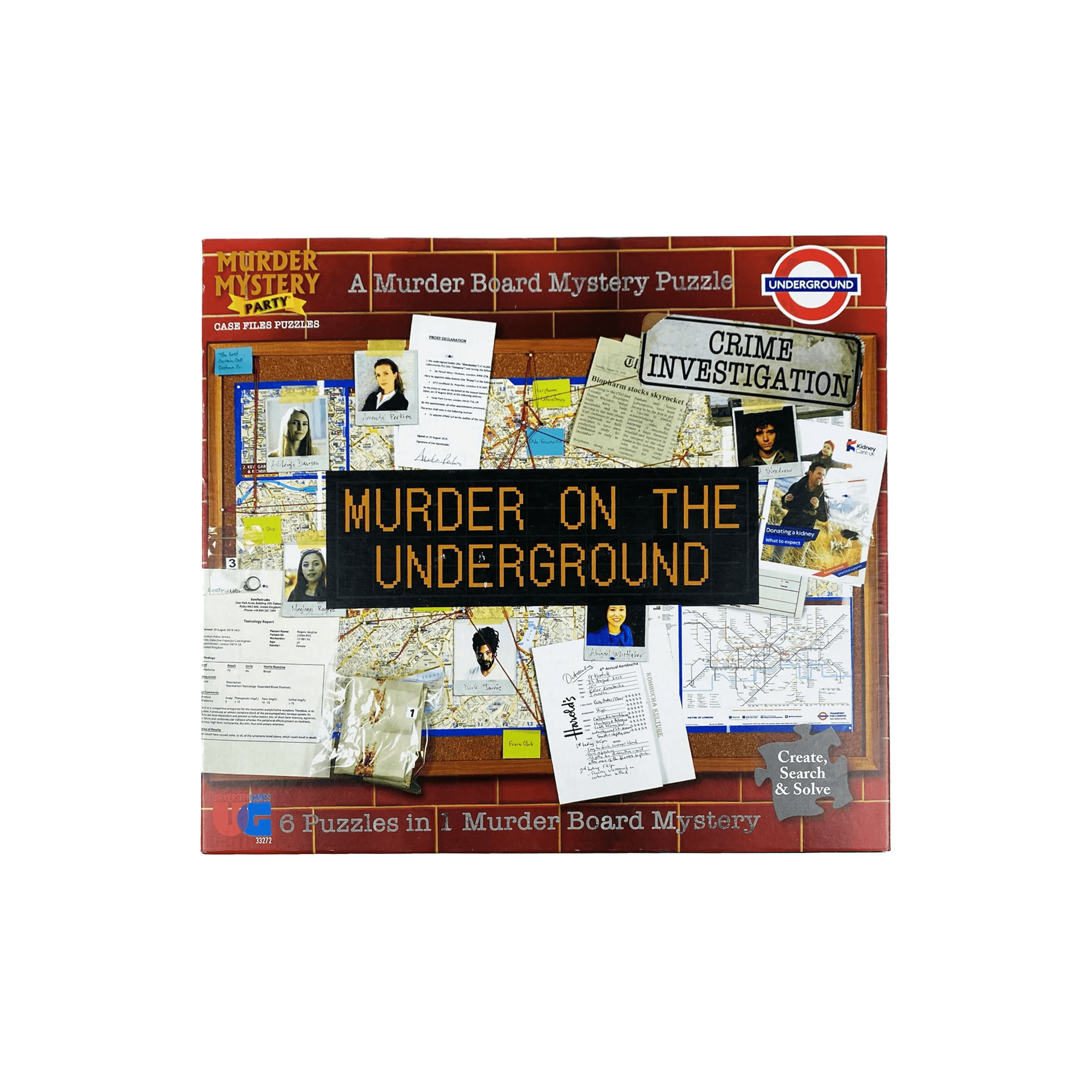 Murder On Underground Mystery Puzzle