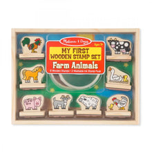 My First Wooden Stamp Set - Farm Animals - Beanie Games
