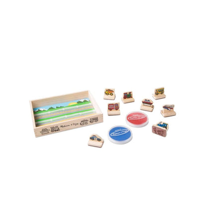 My First Wooden Stamp Set - Vehicles - Beanie Games