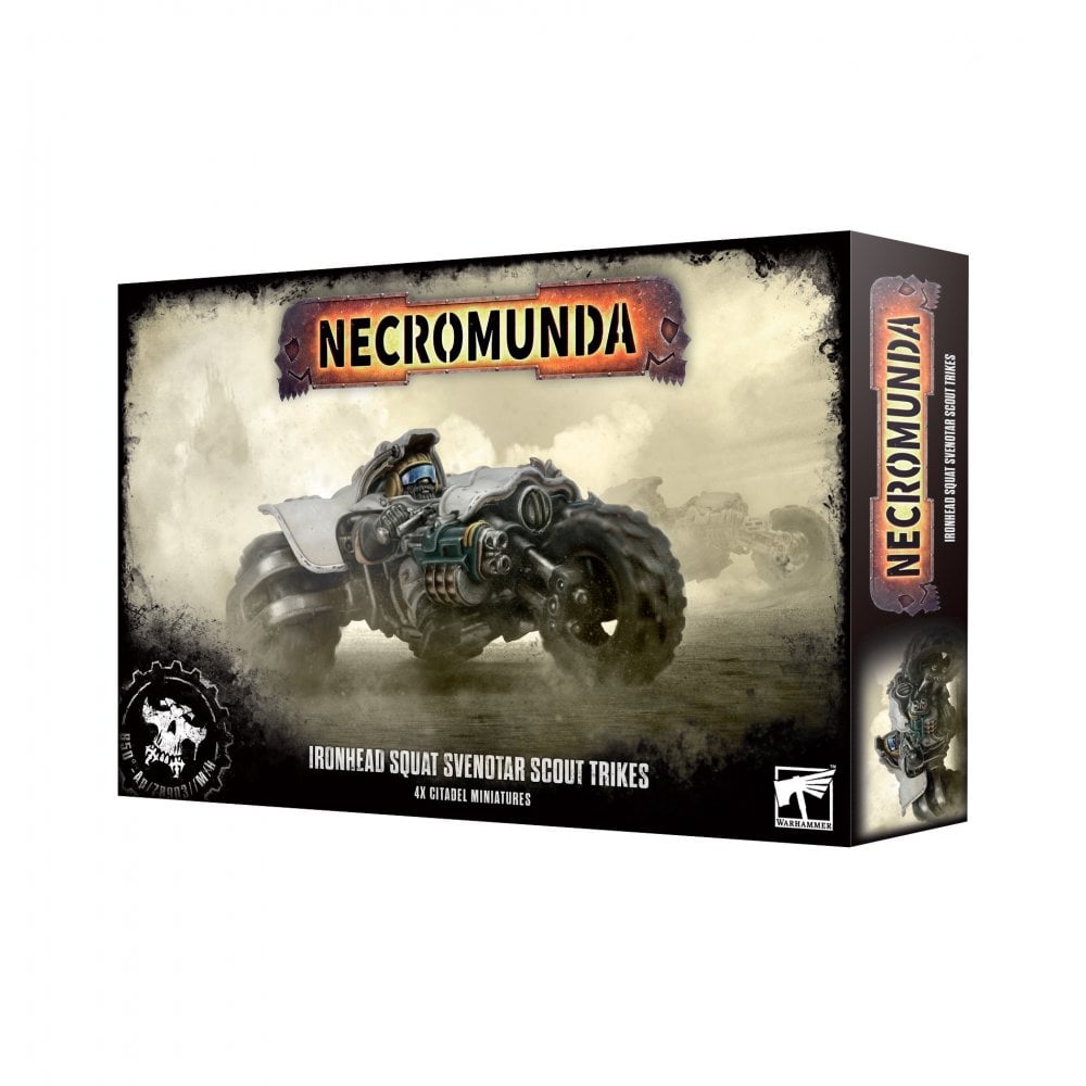 Necromunda: Ironhead Squat Svenotar Scout Trikes - Beanie Games