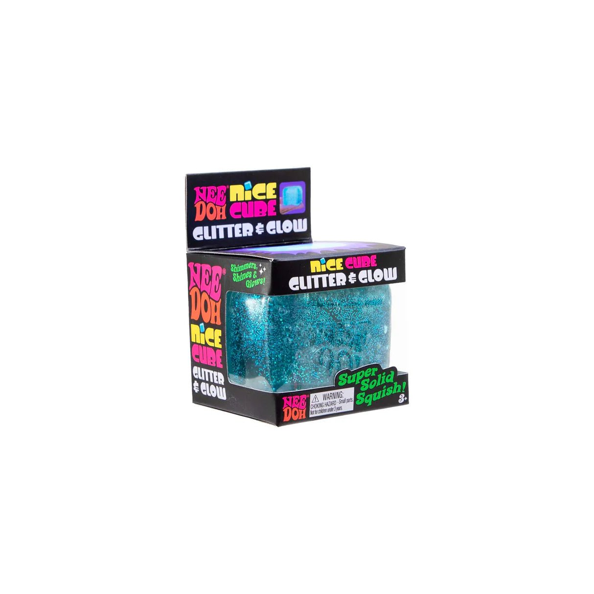 NeeDoh Nice Cube Glitter & Glow - Beanie Games