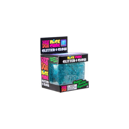 NeeDoh Nice Cube Glitter & Glow - Beanie Games