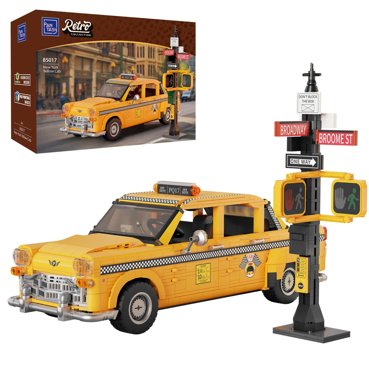 New York Yellow Taxi Cab - 1601 pcs - Beanie Games