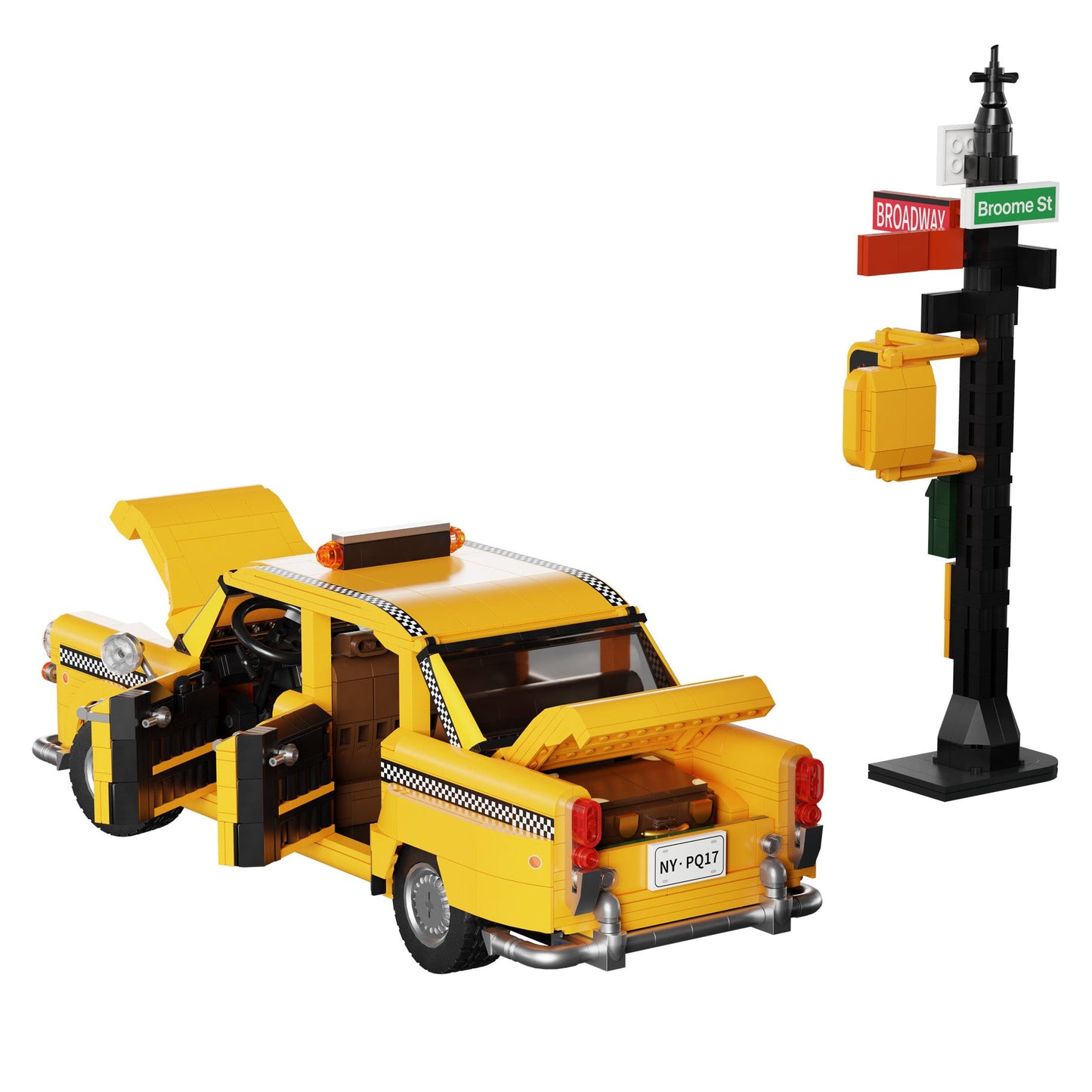 New York Yellow Taxi Cab - 1601 pcs - Beanie Games
