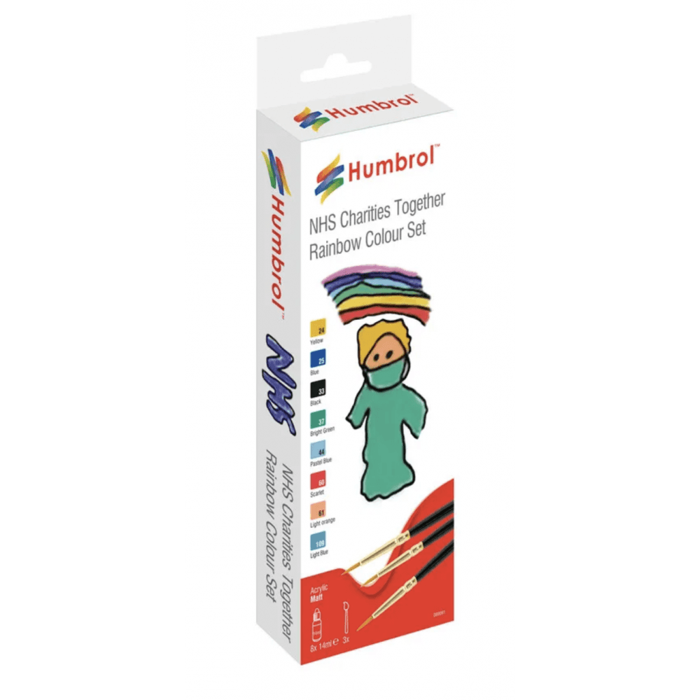 NHS Charities Together Acrylic Dropper Bottle Paint and Brush Set - Beanie Games