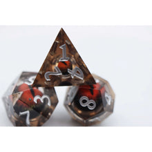 Nightvision Eye Sharp Edge Moving Eye RPG Dice Set - Beanie Games