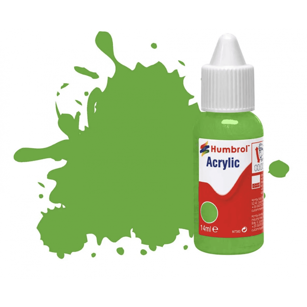 No 208 Fluorescent Signal Green Gloss Acrylic - Beanie Games