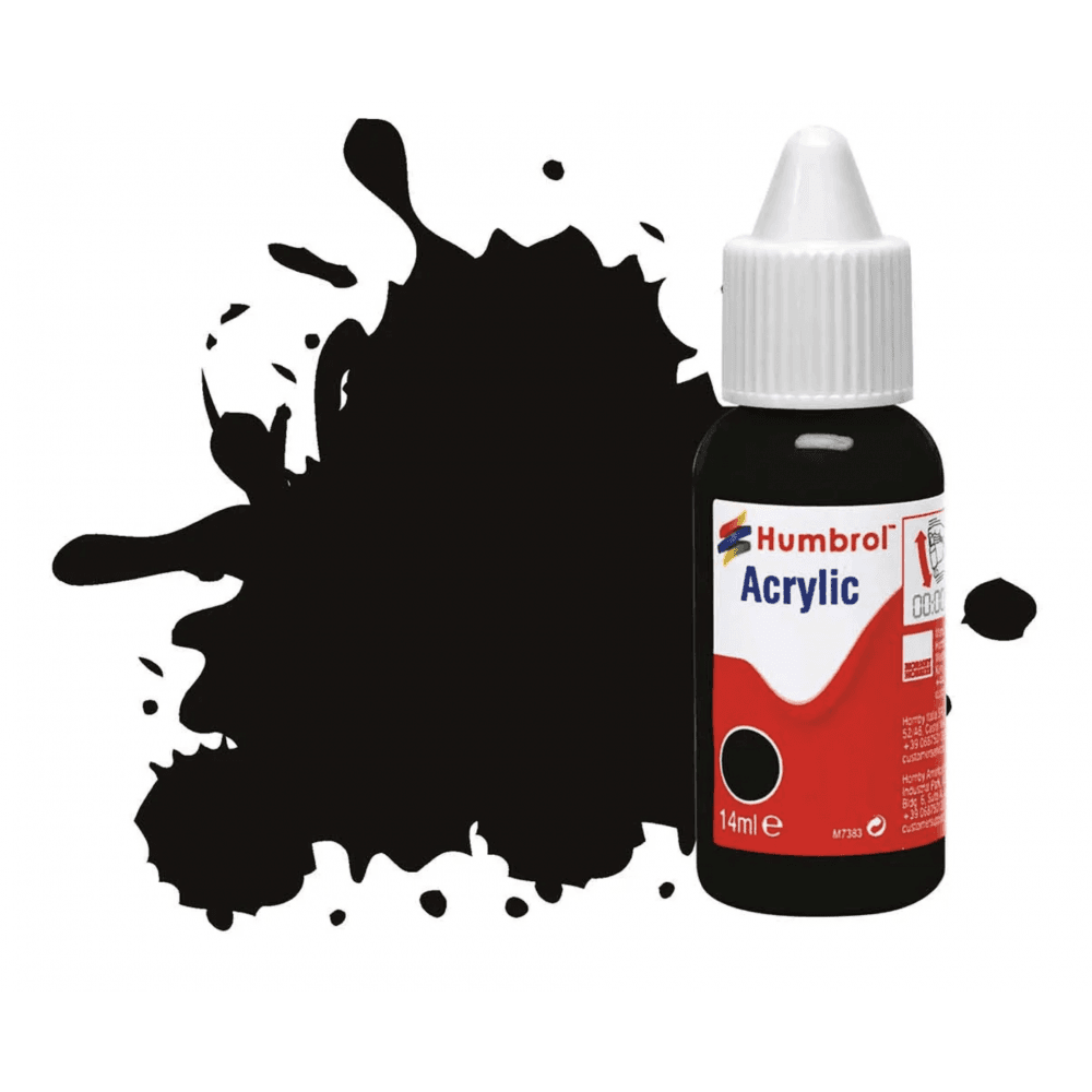 No 85 Black - Satin Acrylic - Beanie Games