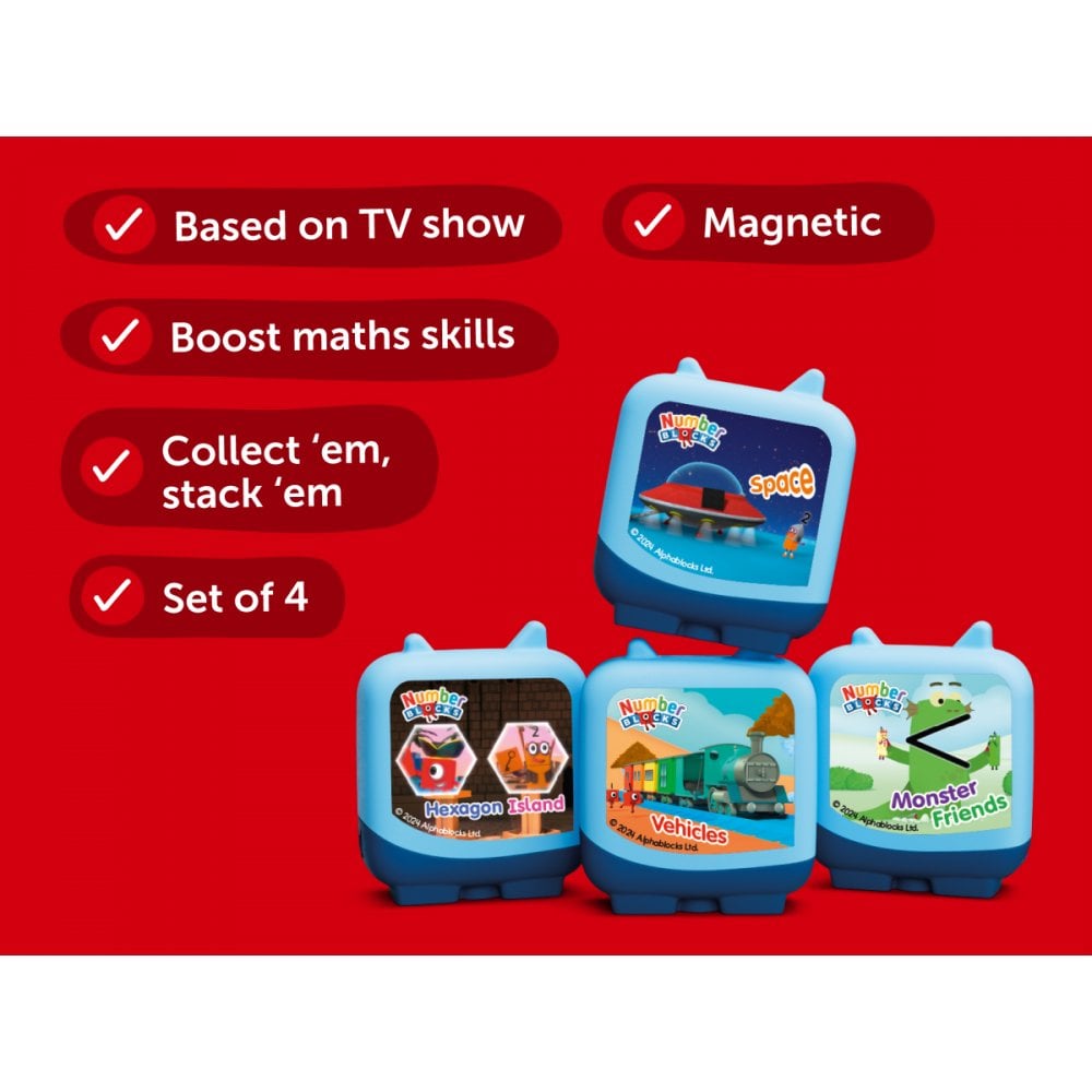 Numberblocks (Set of 4 Clever Pocket Tonies) - Beanie Games