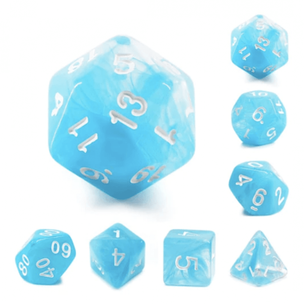 Ocean Swirl RPG Dice Set - Beanie Games