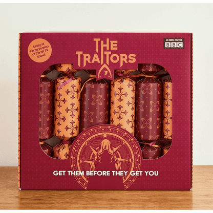 Offical The Traitors Christmas Crackers - Set of 6 - Beanie Games
