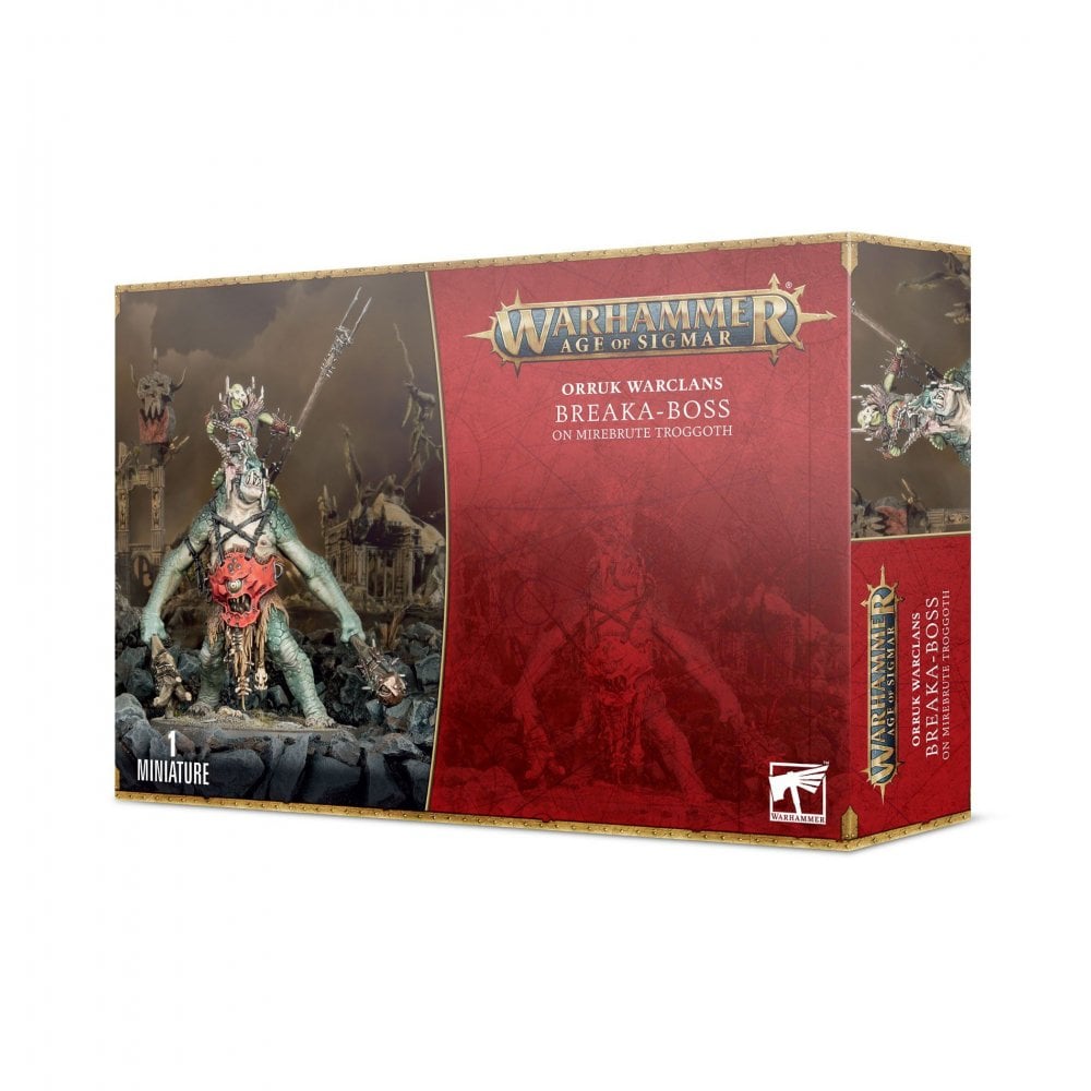 Orruk Warclans Breaka - Boss On Mirebrute Troggoth - Beanie Games