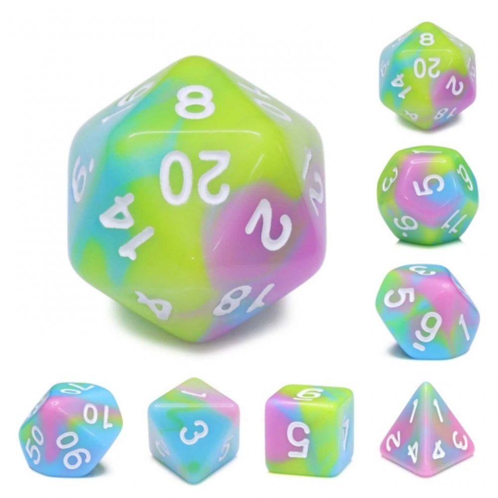Pastel Punk RPG Dice Set - Beanie Games