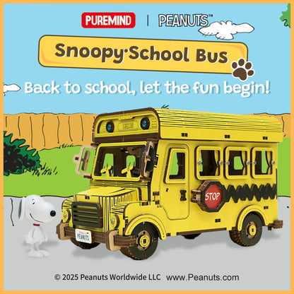 Peanuts™ Snoopy Yellow School Bus - Beanie Games