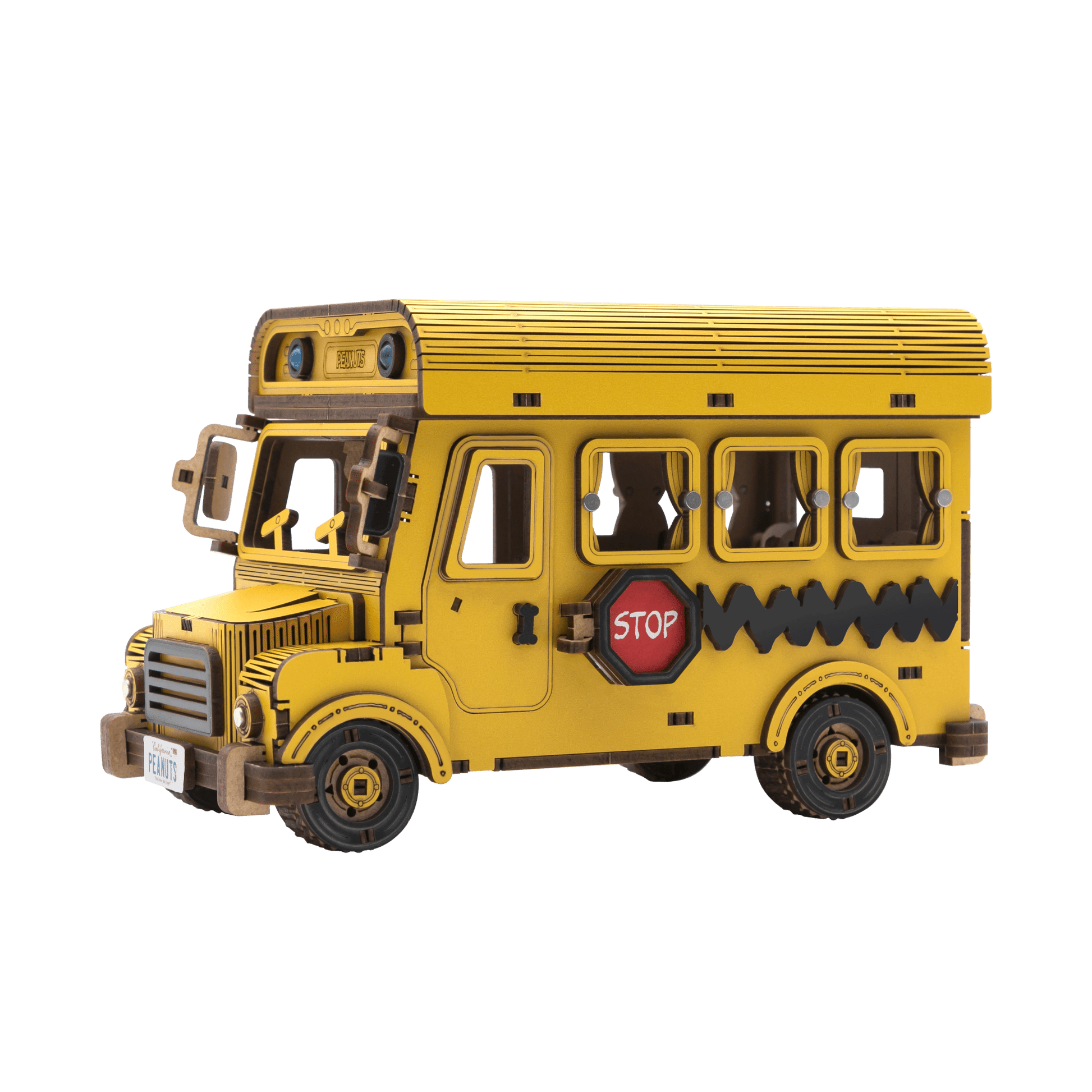 Peanuts™ Snoopy Yellow School Bus - Beanie Games