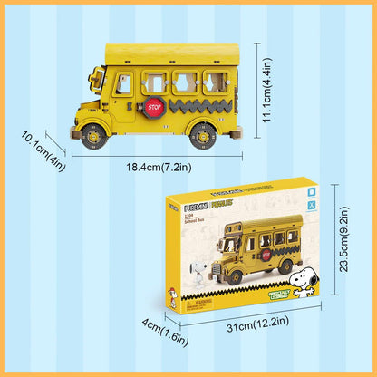 Peanuts™ Snoopy Yellow School Bus - Beanie Games