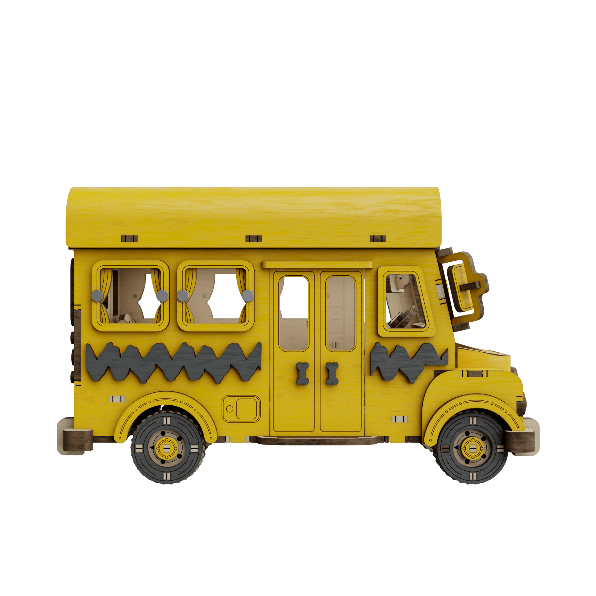 Peanuts™ Snoopy Yellow School Bus - Beanie Games