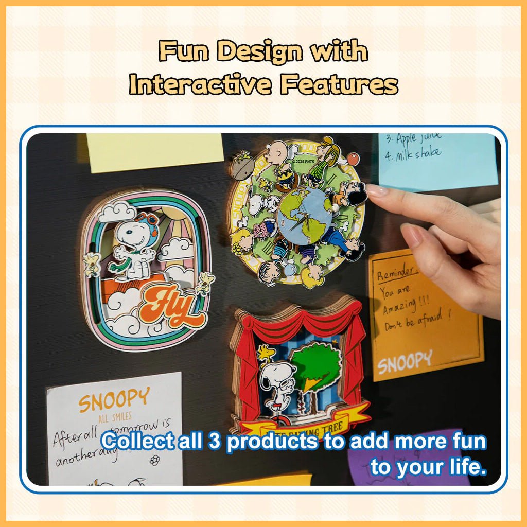 Peanuts™ Snoopy's Circus Adventure Wooden Magnet - Beanie Games