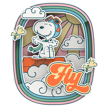 Peanuts™ Snoopy's Pilot Dreams Wooden Magnet - Beanie Games