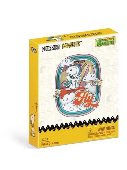 Peanuts™ Snoopy's Pilot Dreams Wooden Magnet - Beanie Games