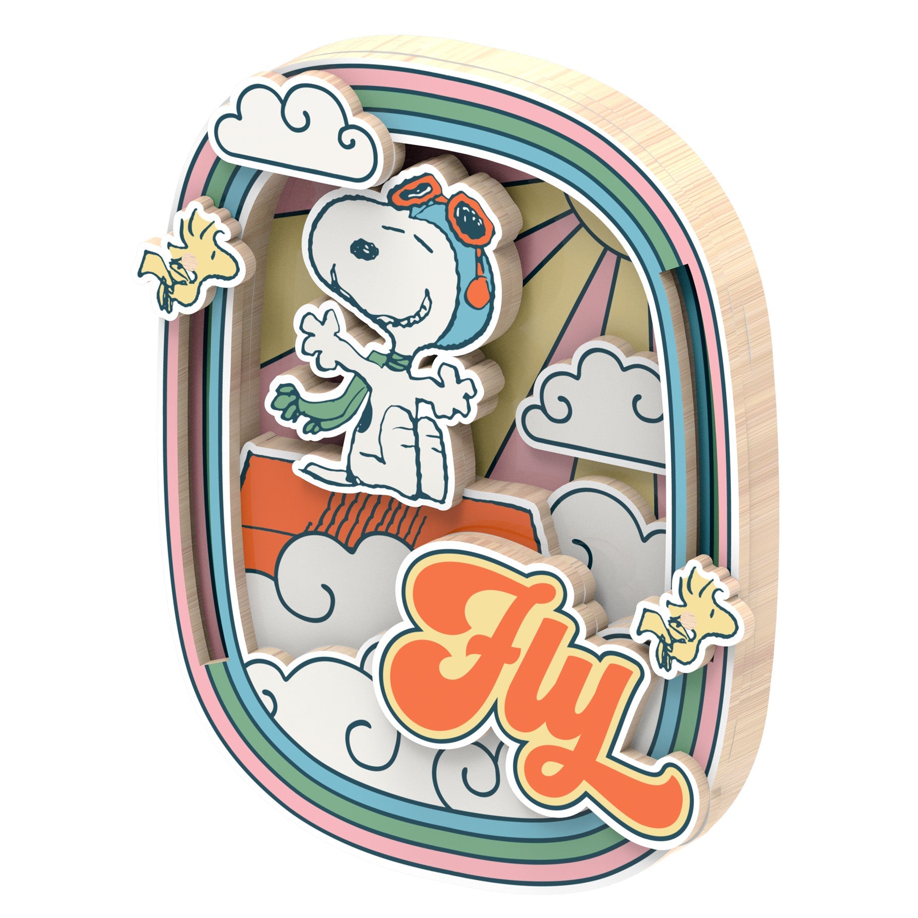 Peanuts™ Snoopy's Pilot Dreams Wooden Magnet - Beanie Games