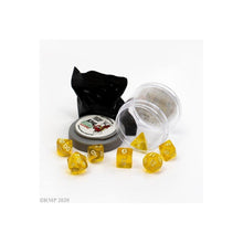 Pizza Dungeon Dice: 'Lucky' Dice - Clear Yellow - Beanie Games